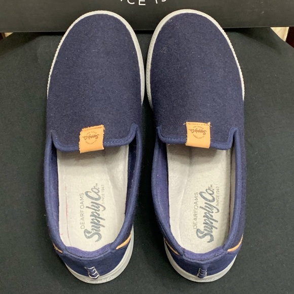 dearfoams Shoes - DEARFOAMS SUPPLY COMPANY WOOL ULTRA SUEDE SLIPPERS - SZ 8